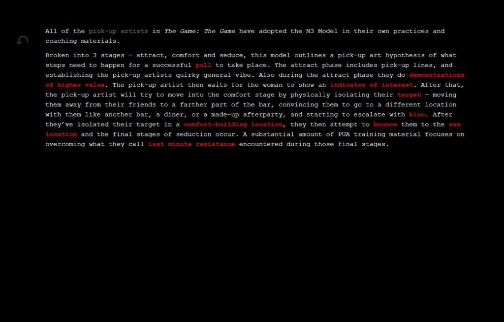 The Game: The Game: The Game – 2020 – Angela Washko – Educational – screenshot 1