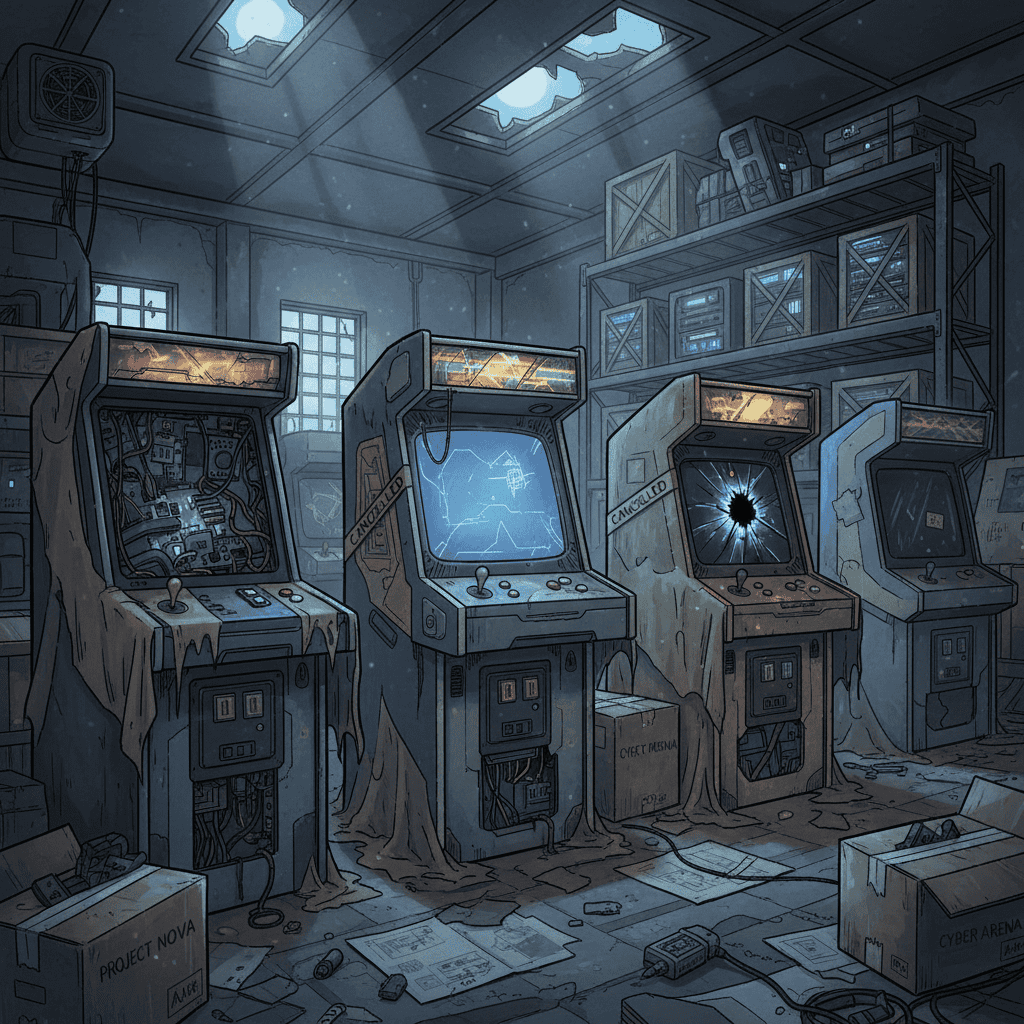 Cancelled arcade games concept art and prototypes