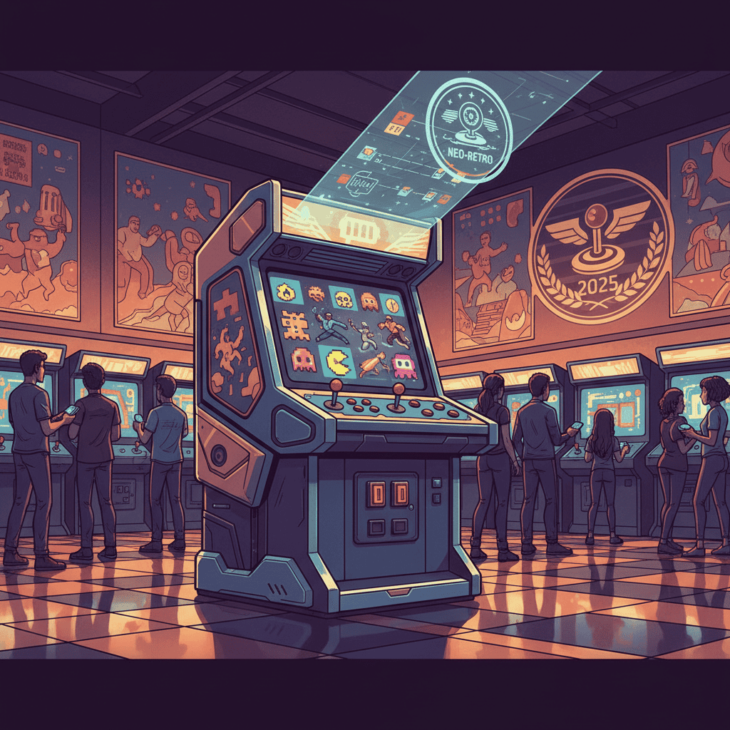 Iconic arcade games from the 2025 Neo-Retro era