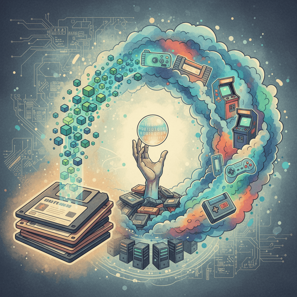 Evolution of video game storage: floppy disks to cloud