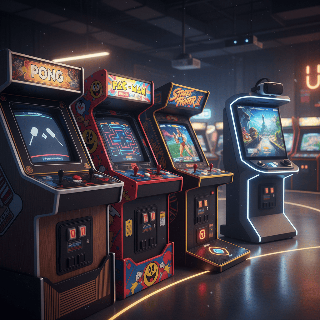 From Pong to Pixels: Tracing the Evolution of Arcade Games
