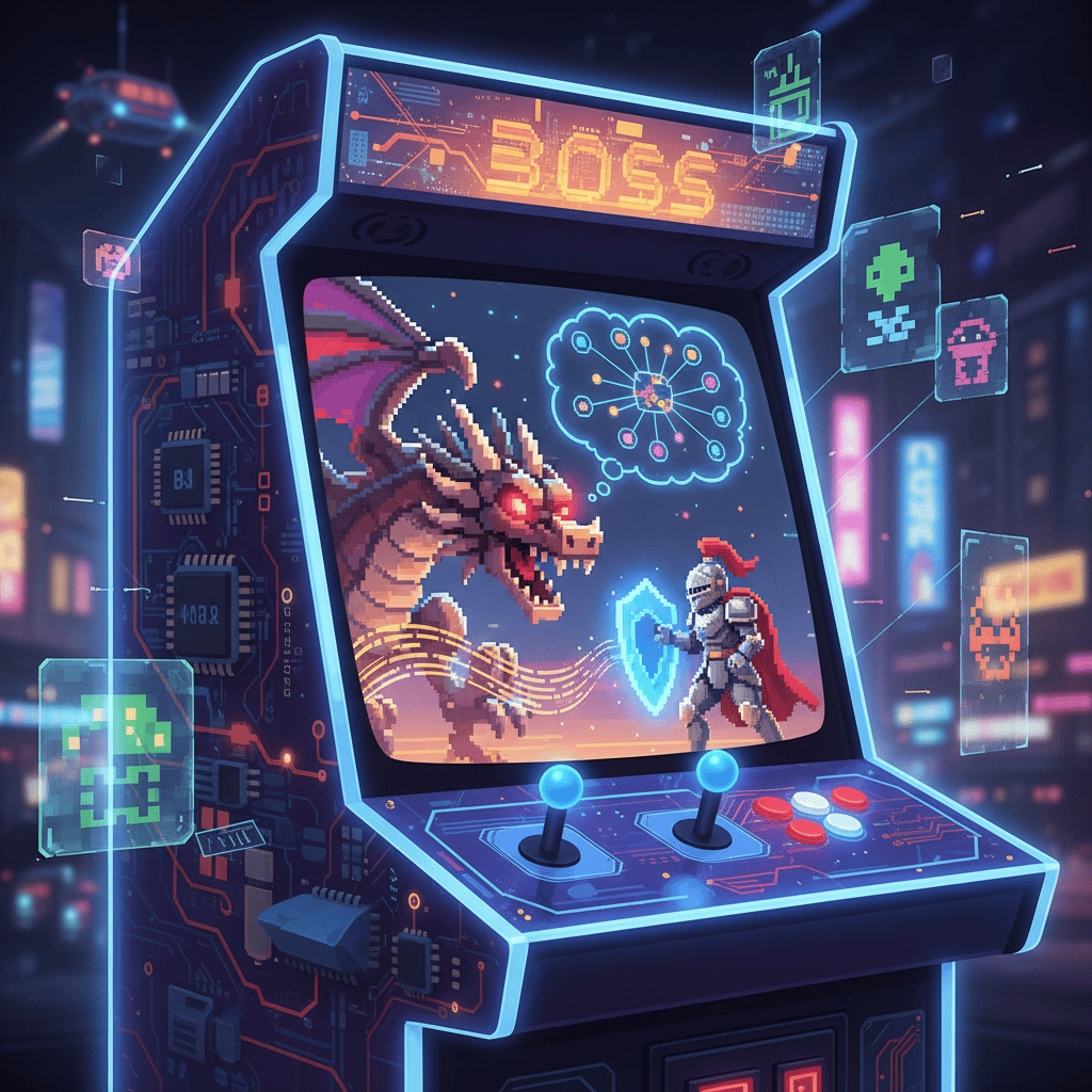 AI-powered arcade game design: smarter bosses and more engaging gameplay