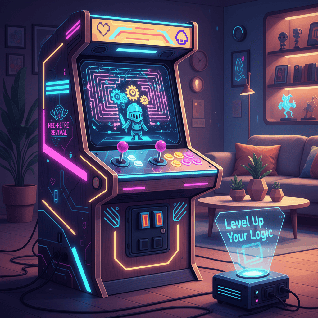 Retro-style puzzle and skill games for 2025