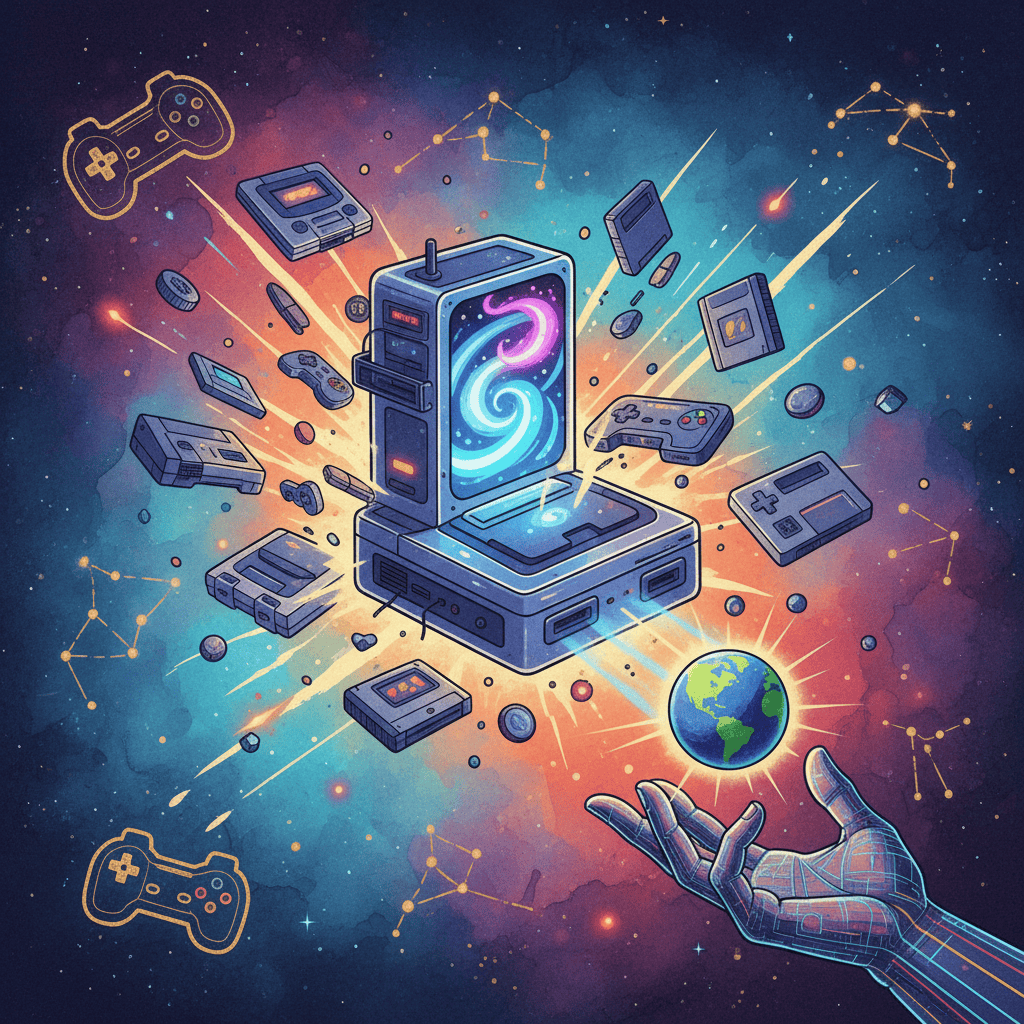 Retro gaming collection: consoles, cartridges, and more!