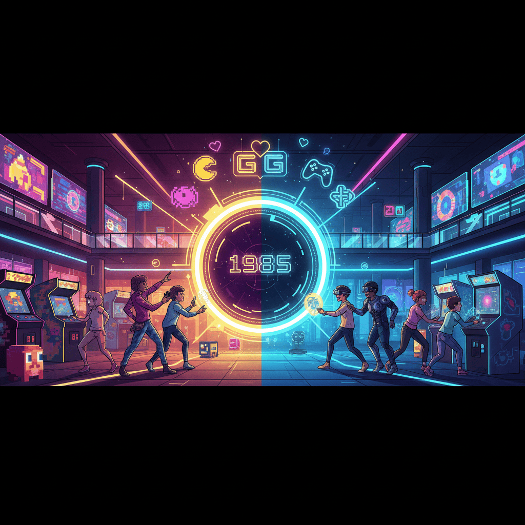 Modern arcade games blend retro style with new tech