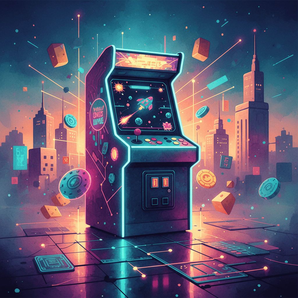 Retro arcade game designs reimagined for modern gaming