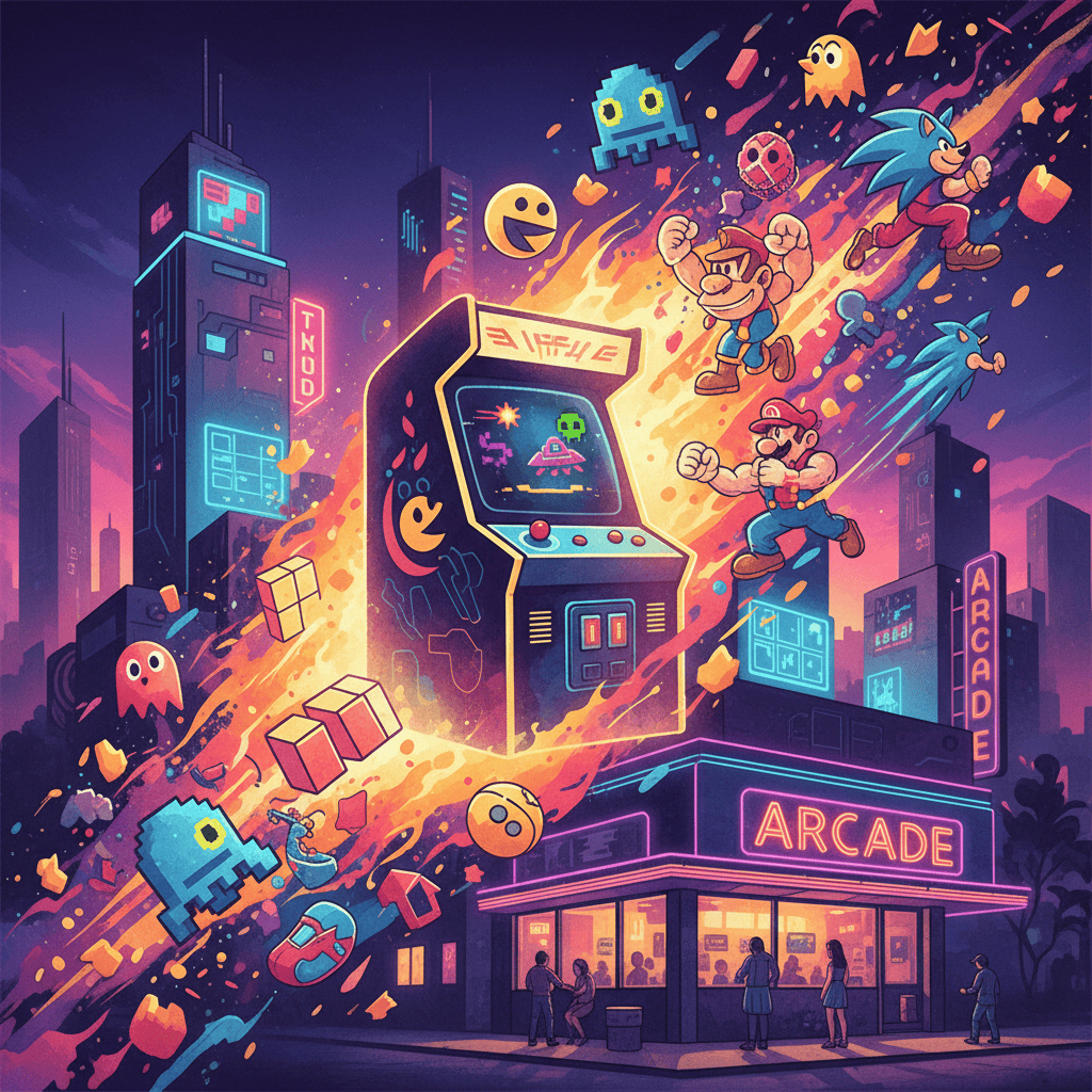 Evolution of iconic arcade games and franchises