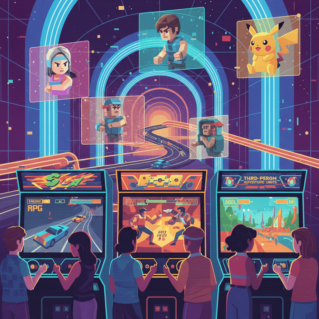 3D arcade games: innovation in graphics and gameplay