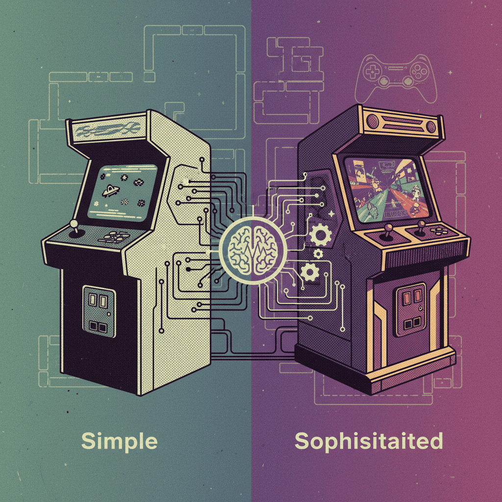 Early arcade games: simple yet groundbreaking designs