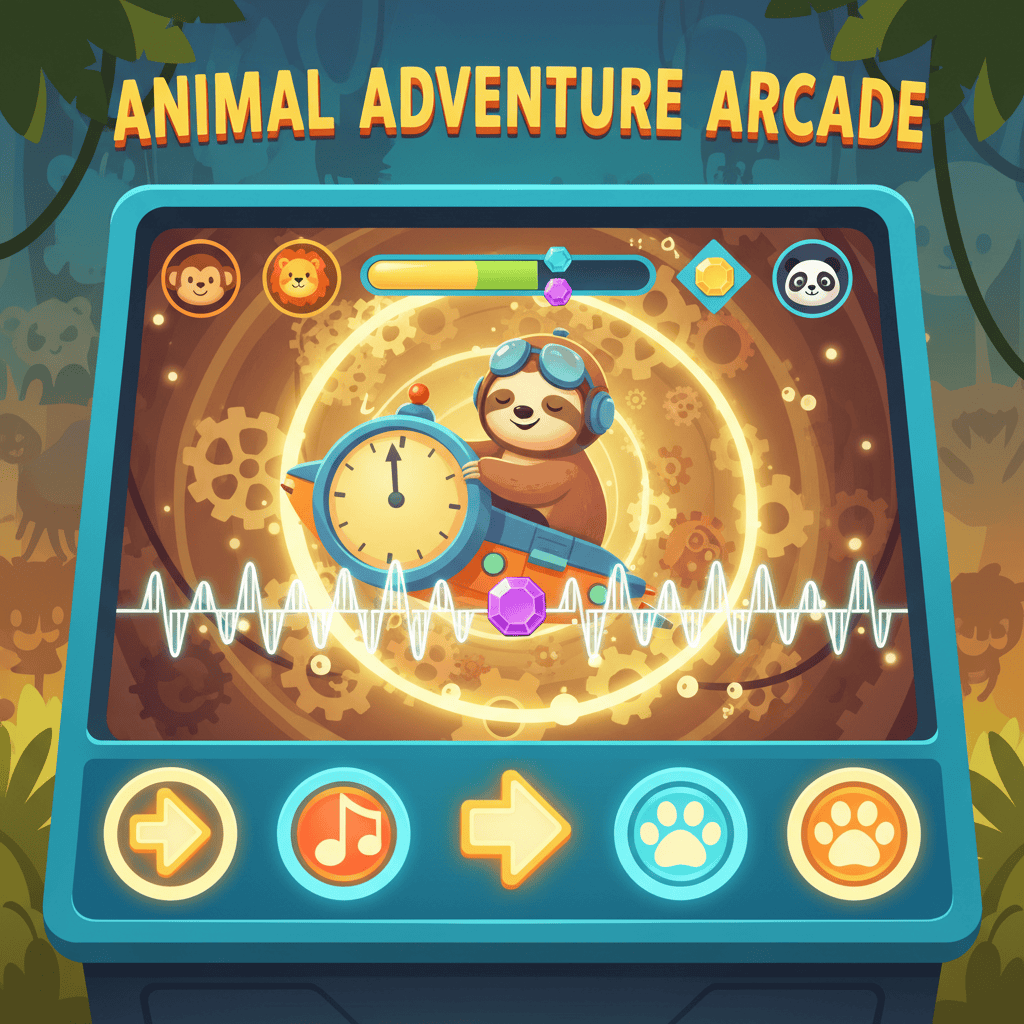 Animal Adventure Arcade game app screenshot